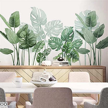 Sticker Autocolant Decorativ, Planta de Ghiveci, Monstera Deliciosa [9]