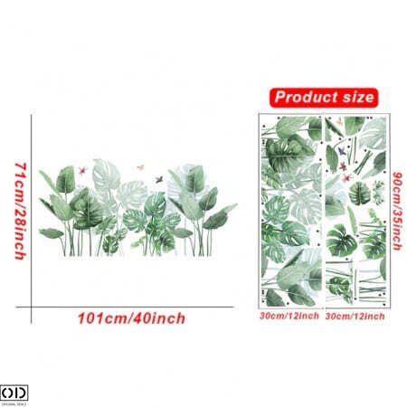 Sticker Autocolant Decorativ, Planta de Ghiveci, Monstera Deliciosa [7]