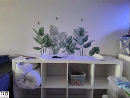 Sticker Autocolant Decorativ, Planta de Ghiveci, Monstera Deliciosa [2]