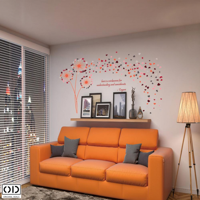 Sticker Autocolant, Papadii cu Inimioare si Mesaj Motivational, Original Deals® [9]
