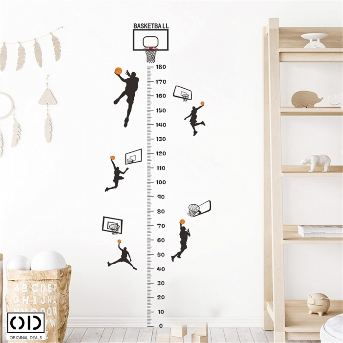 Sticker Decorativ Autoadeziv Metru pentru Masurare Inaltime Copii, pentru Camera Copilului, Scoala, Gradinita, Cabinet Medical [3]