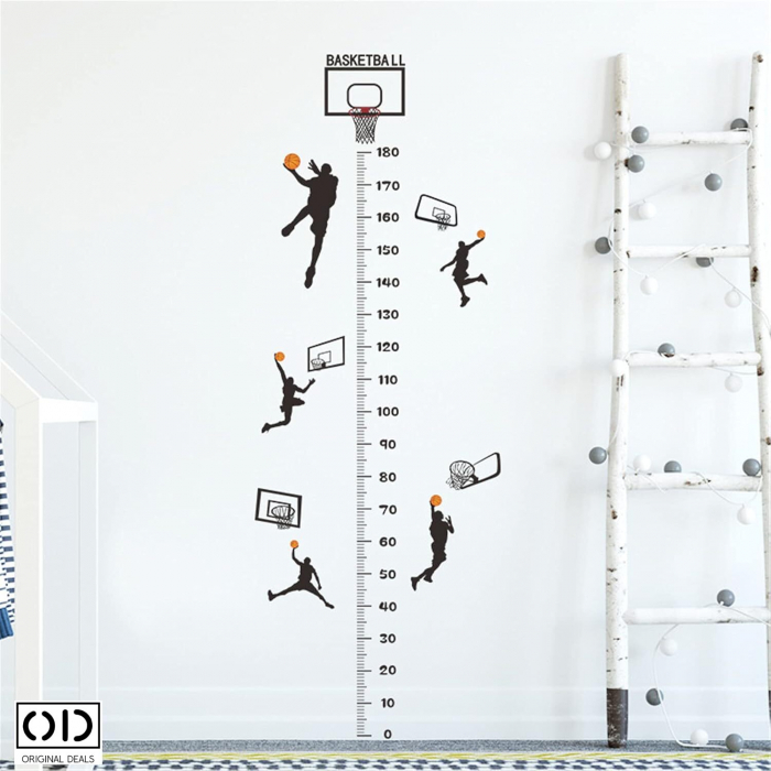 Sticker Decorativ Autoadeziv Metru pentru Masurare Inaltime Copii, pentru Camera Copilului, Scoala, Gradinita, Cabinet Medical [2]