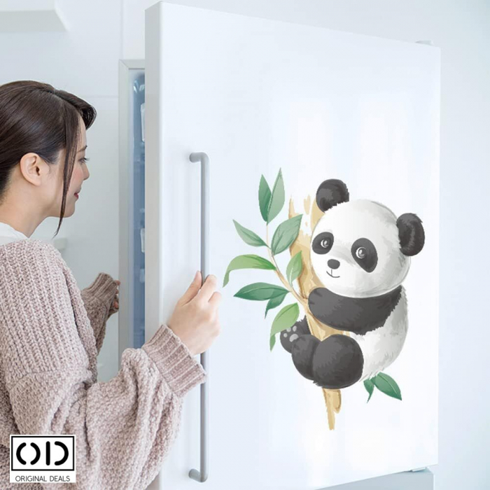 Sticker Decorativ pentru Perete sau Mobila, din PVC Autoadeziv, Model Urs Panda [1]