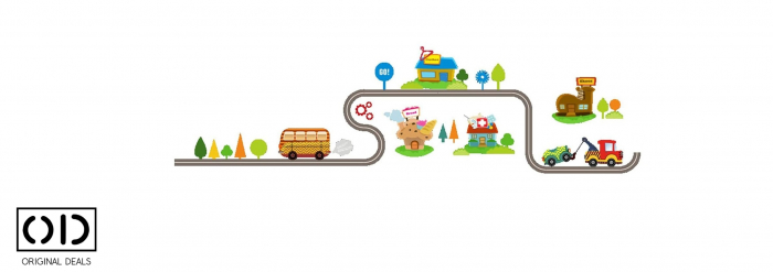 Sticker Educativ pentru Camera Copilului, Autoadeziv, Se lipeste pe Perete, Mobila sau Sticla, Model cu Pista Formula 1 [4]