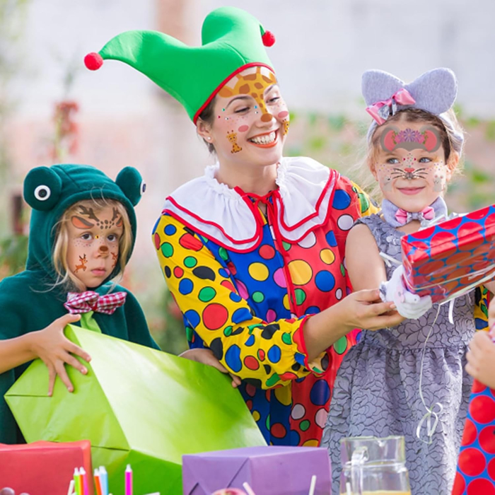 Sticker Temporar pentru Fata, , pentru Machiaj, Face Art, Halloween, Teatru, Model Girafa, Galben [5]