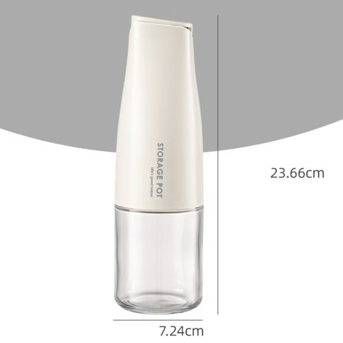 Sticla de Ulei Automata, , Sticla pentru Lichide de Bucatarie, 23.7 x 7.25 cm, Volum 550 ml, Alba [2]