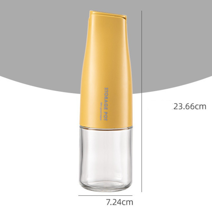 Sticla de Ulei Automata, , Sticla pentru Lichide de Bucatarie, 23.7 x 7.25 cm, Volum 550 ml, Galbena [2]