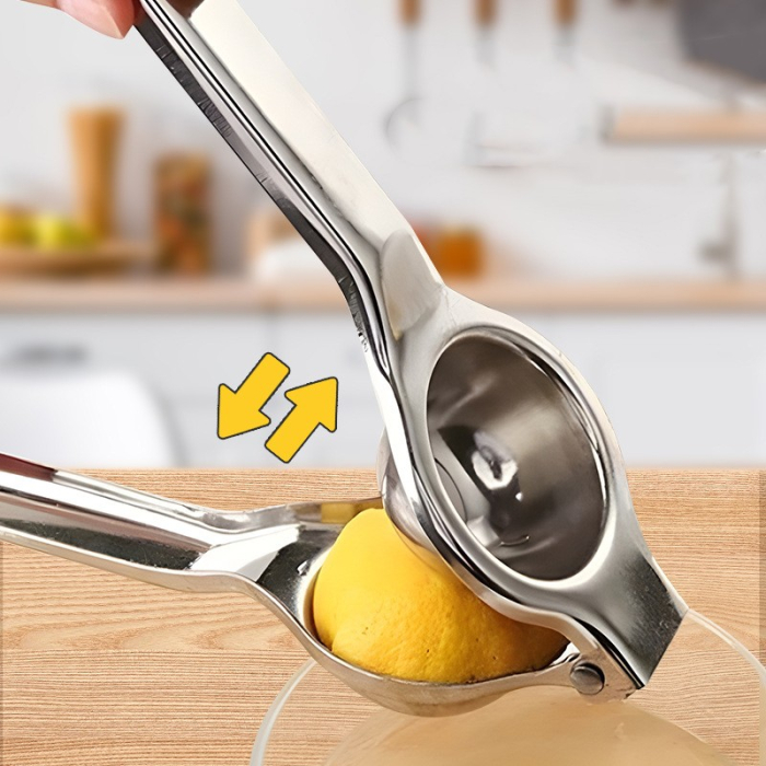 Storcator de Citrice Manual, , Storcator de Fructe Moi, Rezistent, Usor de Folosit si Depozitat, Durabil, Calitativ, 20.5 x 7cm, Inox, Argintiu [4]