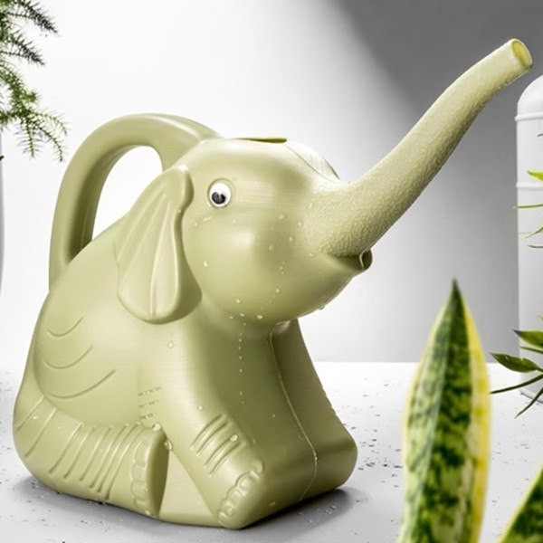 Stropitoare pentru Copii, , in forma de Elefant, 1500 mL, pentru Udat Plante, 19.5x17x11.8 cm, Verde [4]