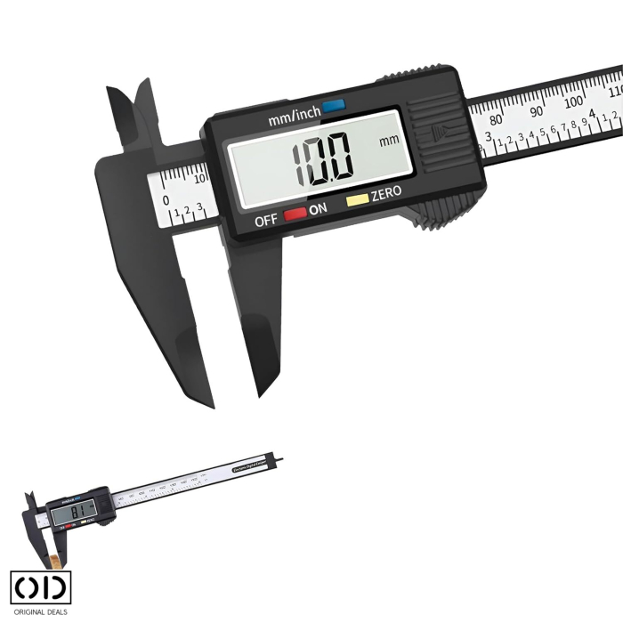 Subler Electronic Digital 0-150 mm, LCD, CM/IN, PVC, Negru – ORIGINAL DEALS [1]