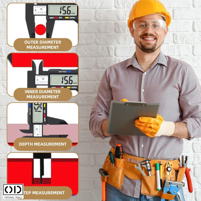 Subler Electronic Digital 0-150 mm, LCD, CM/IN, PVC, Negru – ORIGINAL DEALS [5]