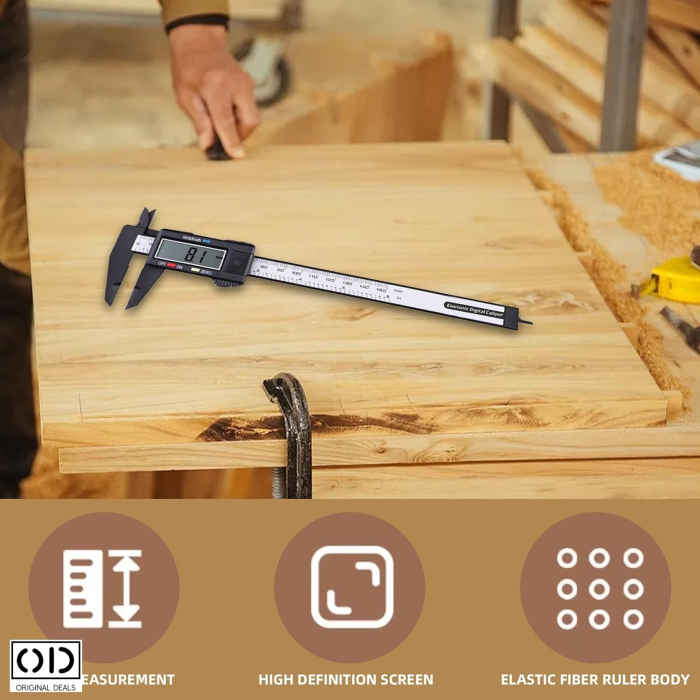 Subler Electronic Digital 0-150 mm, LCD, CM/IN, PVC, Negru – ORIGINAL DEALS [6]