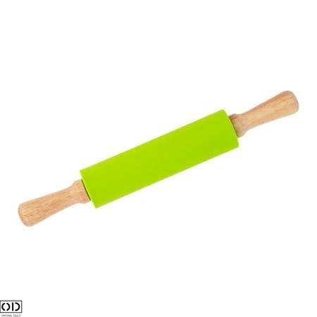 Sucitor din Silicon cu Ax Rotativ si Manere din Lemn de Bambus, pentru Modelat Aluatul, Calitate si Design Premium, 10cm [2]