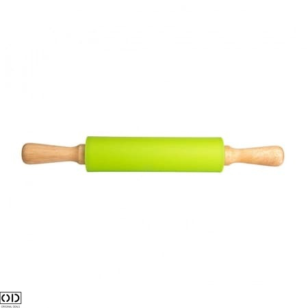 Sucitor din Silicon cu Ax Rotativ si Manere din Lemn de Bambus, pentru Modelat Aluatul, Calitate si Design Premium, 10cm [7]