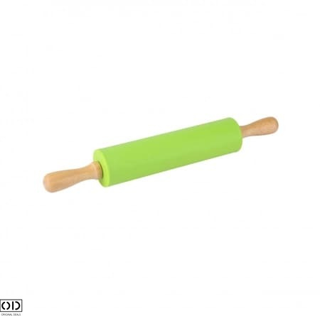 Sucitor din Silicon cu Ax Rotativ si Manere din Lemn de Bambus, pentru Modelat Aluatul, Calitate si Design Premium, 10cm [10]
