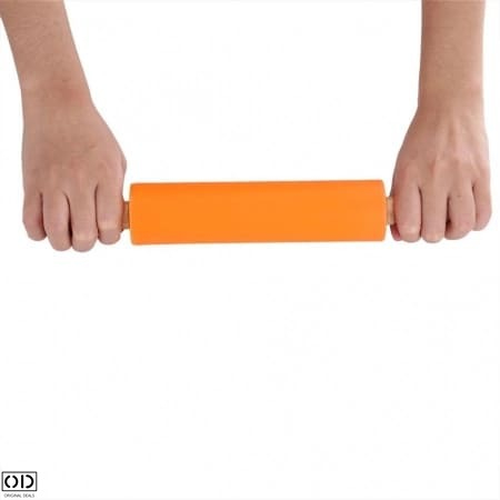 Sucitor din Silicon cu Ax Rotativ si Manere din Lemn de Bambus, pentru Modelat Aluatul, Calitate si Design Premium, 10cm [12]