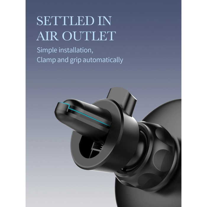 Suport auto MagSafe cu incarcare wireless 15W, , pentru seria iPhone 12, seria iPhone 13 si seria iPhone 14, Negru [5]