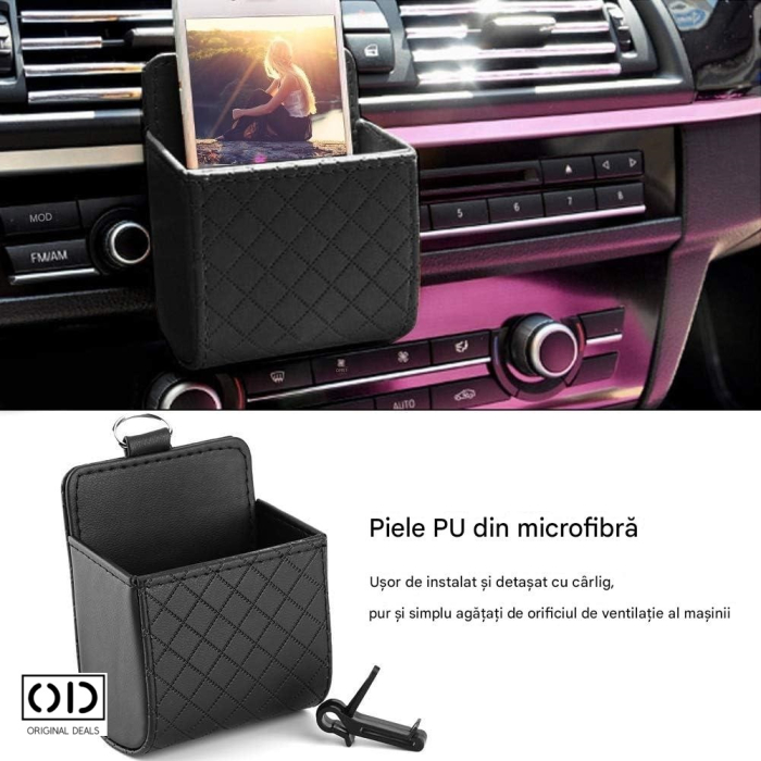 Suport Auto Telefon si Accesorii Grila Ventilatie – Negru – ORIGINAL DEALS [8]
