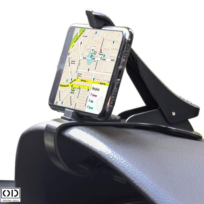 Suport Auto pentru Telefon sau GPS cu Prindere pe Bord Sofer de tip HUD, Universal Compatibil, Premium, Negru [13]