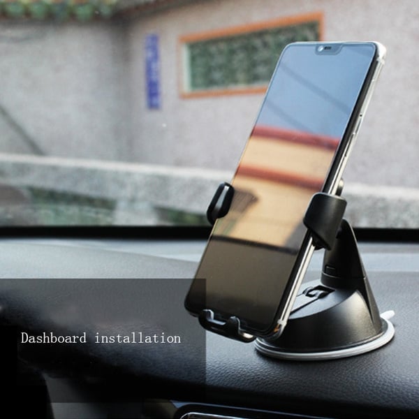 Suport Auto pentru Telefon sau GPS cu Prindere pe Bord Sofer de tip HUD, Universal Compatibil, Premium, Negru [1]