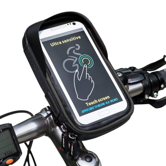 Suport de bicicleta Wheel UP pentru telefoane cu ecran tactil =< 6.0 inch impermeabil, negru [5]