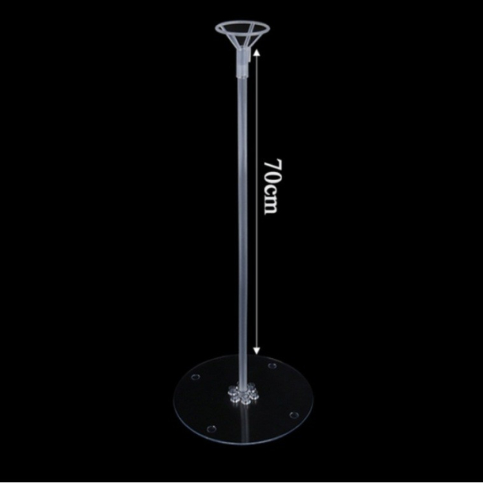 Suport de Masa pentru Baloane, , Accesoriu Decorativ, din Plastic, 70 cm, Transparent [2]