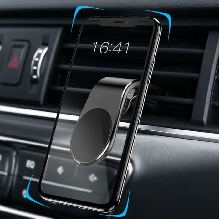 Suport de Telefon, , pentru Ventilatie, din ABS si Magnet, 3.8 x 3.7 x 6.2 cm, Universala, Rosu [2]