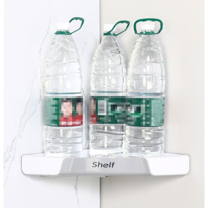 Suport Depozitare, , din Plastic, Montare fara Perforatii, pentru Baie/Bucatarie, 28 x 39 x 4.5 cm, Gri [3]