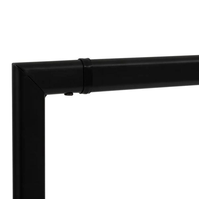 Suport haine 5Five Strongy cu bara dubla si roti, otel, 117x50x170 cm, negru [3]