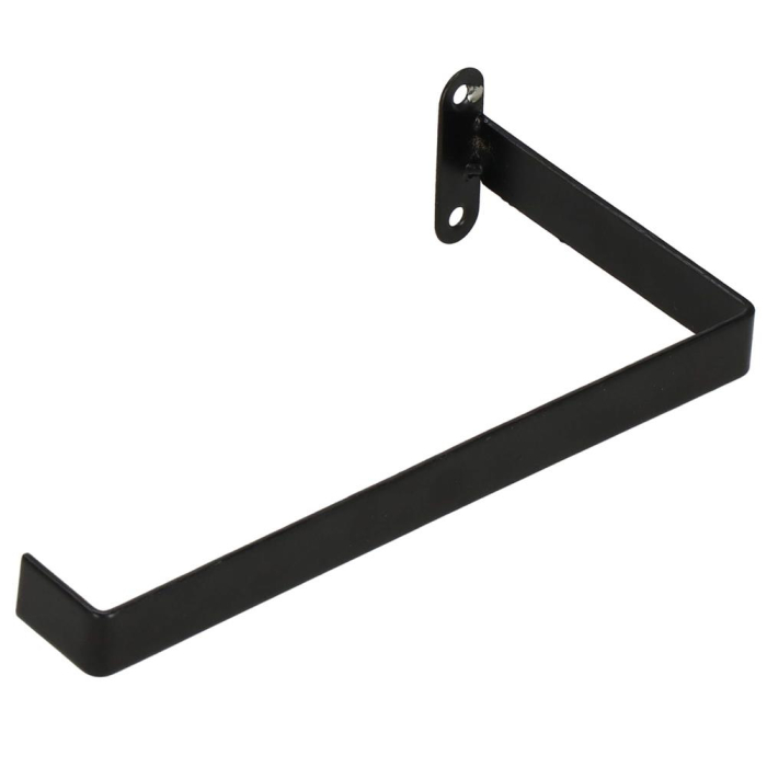 Suport hartie igienica din otel cu sertar depozitare, sistem montare inclus, 22cm, negru bej [11]