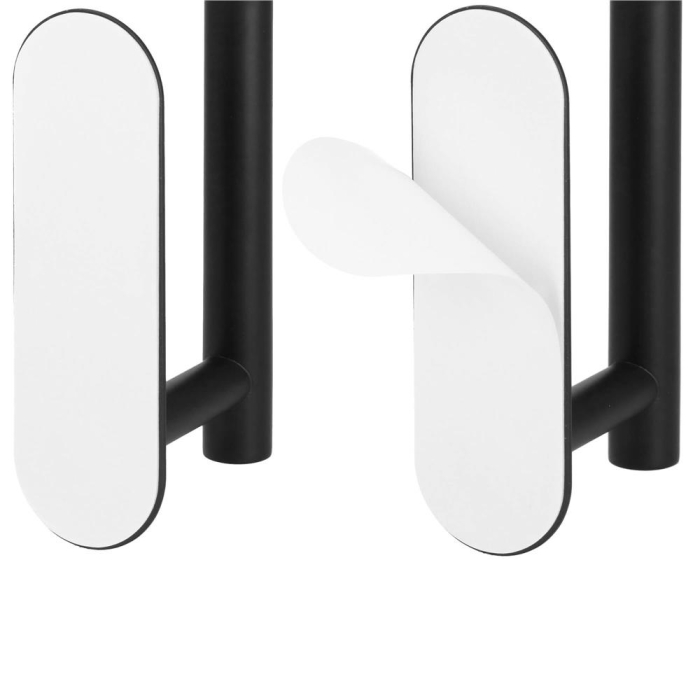 Suport hartie igienica din otel, prindere fara gaurire, 33.5cm, negru [16]