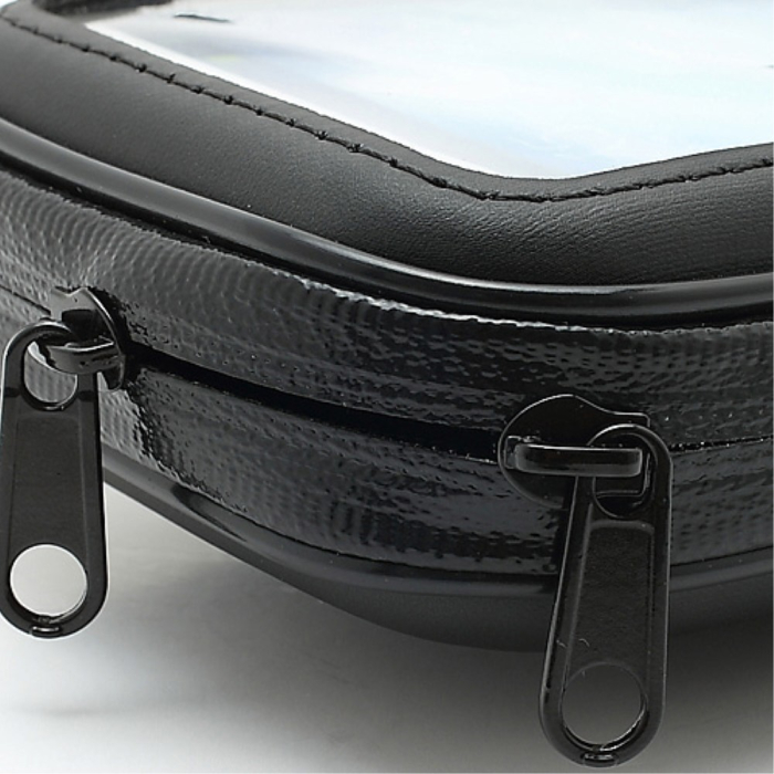 Suport husa telefon mobil pentru bicicleta si motocicleta, rezistent apa si socuri, touchscreen, 360 rotativ, negru, 4.8 - 5.4 inch [10]