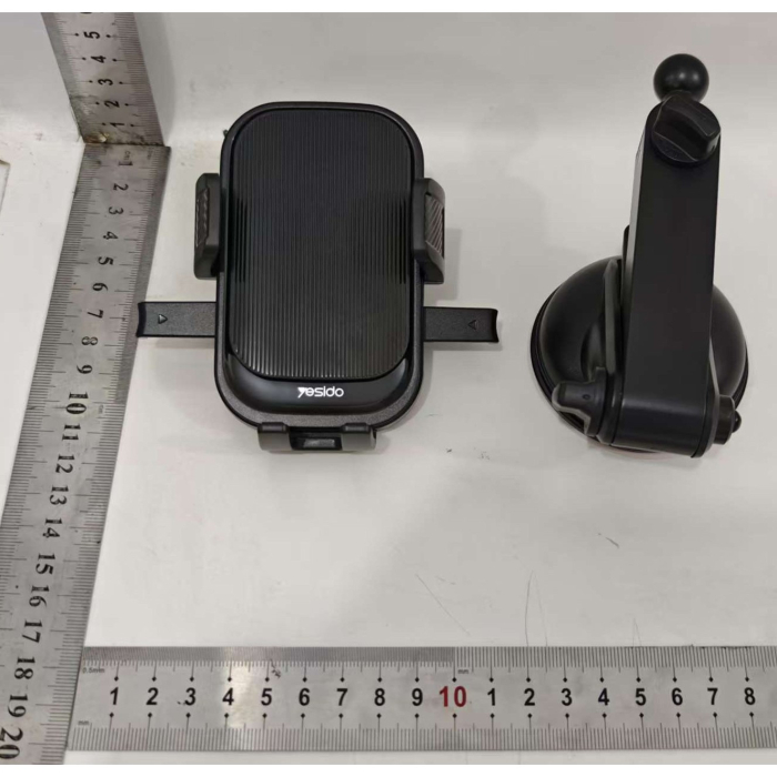 Suport Multifunctional pentru Telefon, , Car Holder, Suport Rotativ pentru Telefon cu Ventuza si Prindere pe Parbriz sauu Bord, 19 x 10 x 9 cm, Negru  [6]