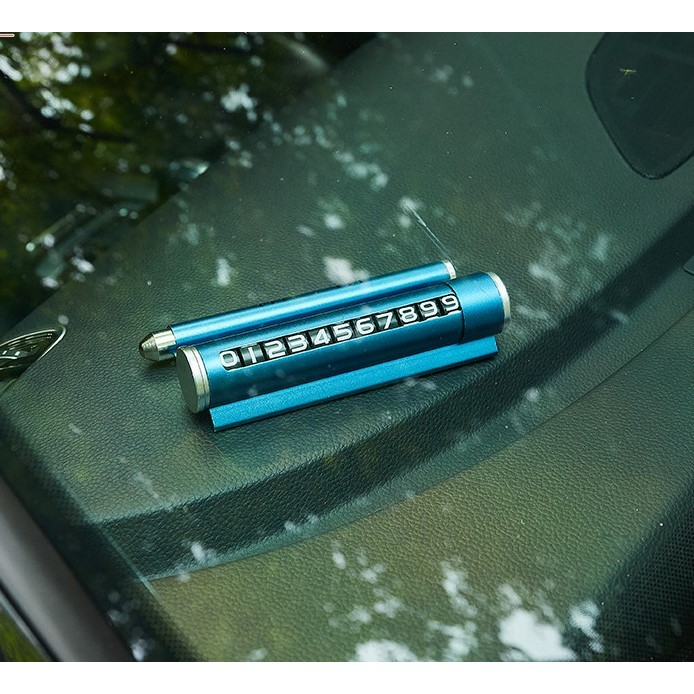 Suport numar de telefon cu odorizant pentru parcare Albastru [3]