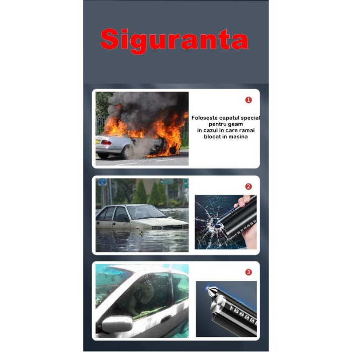 Suport numar de telefon cu odorizant pentru parcare Gri [3]