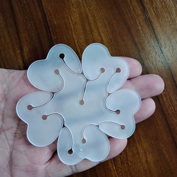 Suport pentru Baloane, , Care Formeaza o Floare, cu Doua Straturi, pentru 11 Baloane, 8x8cm, 4.6g [11]
