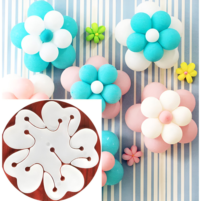 Suport pentru Baloane, , Care Formeaza o Floare, cu Doua Straturi, pentru 11 Baloane, 8x8cm, 4.6g [7]