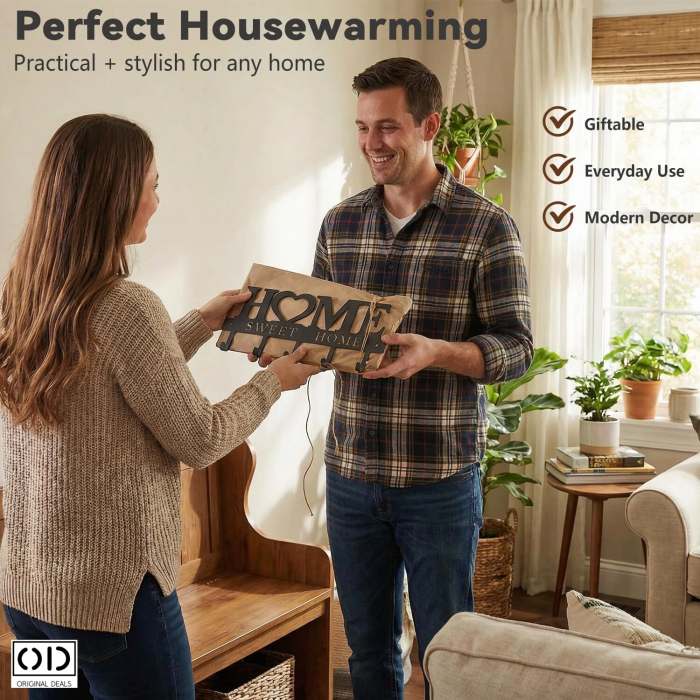 Suport Chei cu 10 Agatatoare “Home Sweet Home” – ORIGINAL DEALS [10]