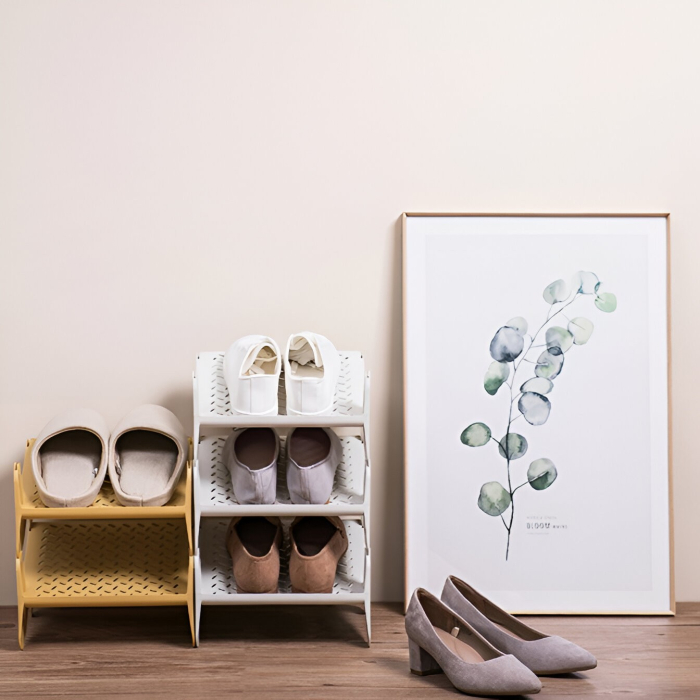 Suport pentru Pantofi, , cu Doua Straturi, Organizator, Antiderapant și Durabil, 26x24.8x16 cm, Maro [4]