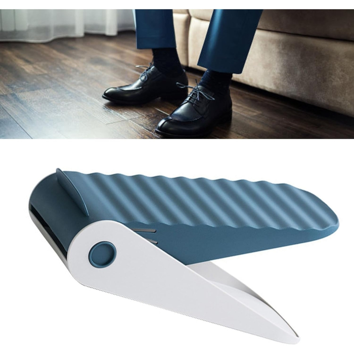 Suport pentru Pantofi, , cu Două Straturi, Organizator, Antiderapant și Durabil, Inălțime Reglabilă, 25.5x11x7.5 cm, Albastru, 150 g [4]