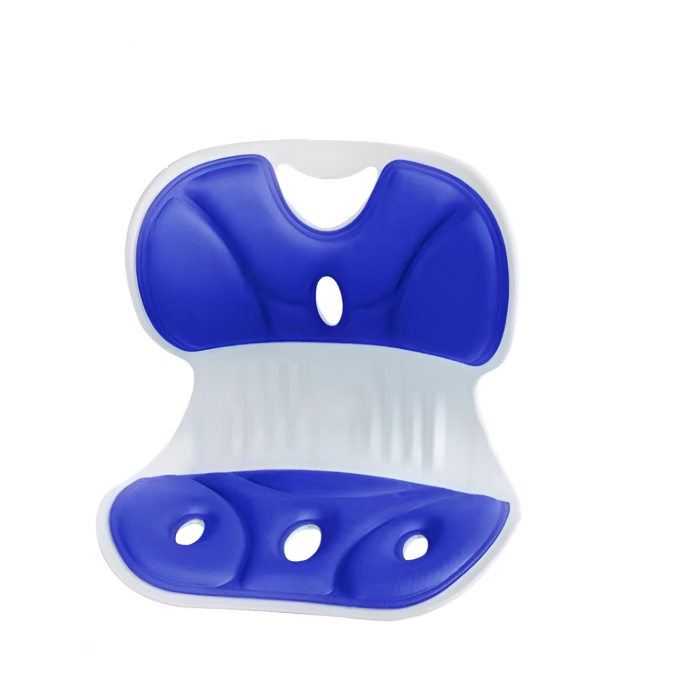 Suport pentru Scaun, , pentru Corectarea Posturii, Portabil, Ergonomic, Ameliorare Durere, Respirabil, 36x34x33 cm, Marime L, Albastru [5]