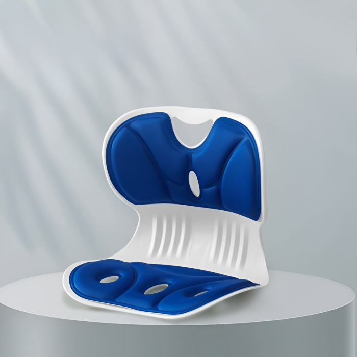 Suport pentru Scaun, , pentru Corectarea Posturii, Portabil, Ergonomic, Ameliorare Durere, Respirabil, 36x34x33 cm, Marime L, Albastru [6]