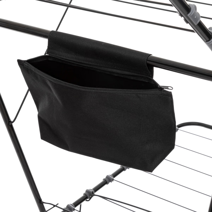 Suport rufe pliabil Atmosphera Mojave cu aripi, otel, 125x60x160 cm, gri [4]