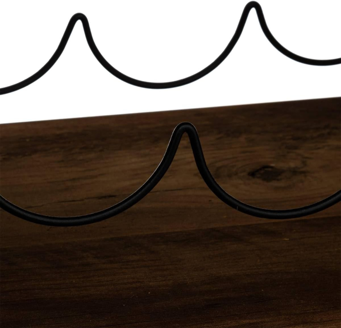 Suport sticle vin 5Five Mix n'Modul stil industrial, PAL, 31x31x31 cm, maro [2]