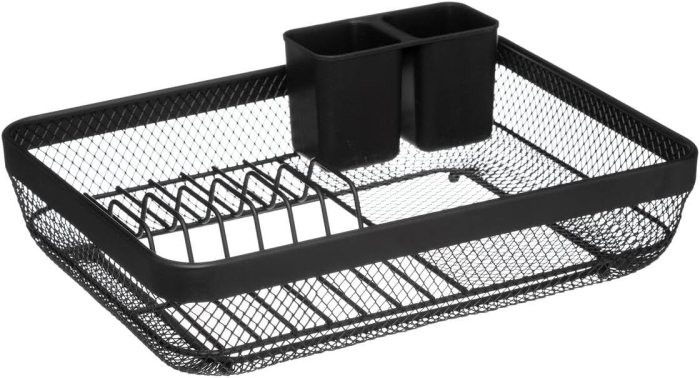 Suport vase 5Five Mayaj cu 1 nivel, otel si plastic, 43x32x13 cm, negru [3]