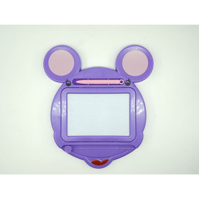 Tabla Magnetica pentru desen , Pix, forma Soricel, dimensiuni 23x26.5 cm, Dezvolta Creativitatea, Mov [4]