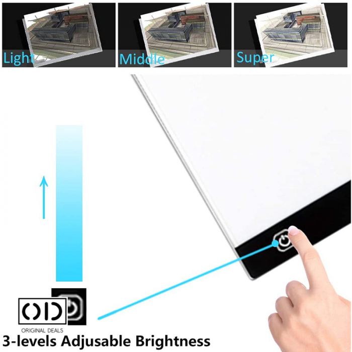 tableta grafica arhitectura tableta grafica cu panou led pentru transcriere desene animate panou led pentru transcriere desene faine Panou luminos pentru tanscriere desene tableta grafica usb [19]