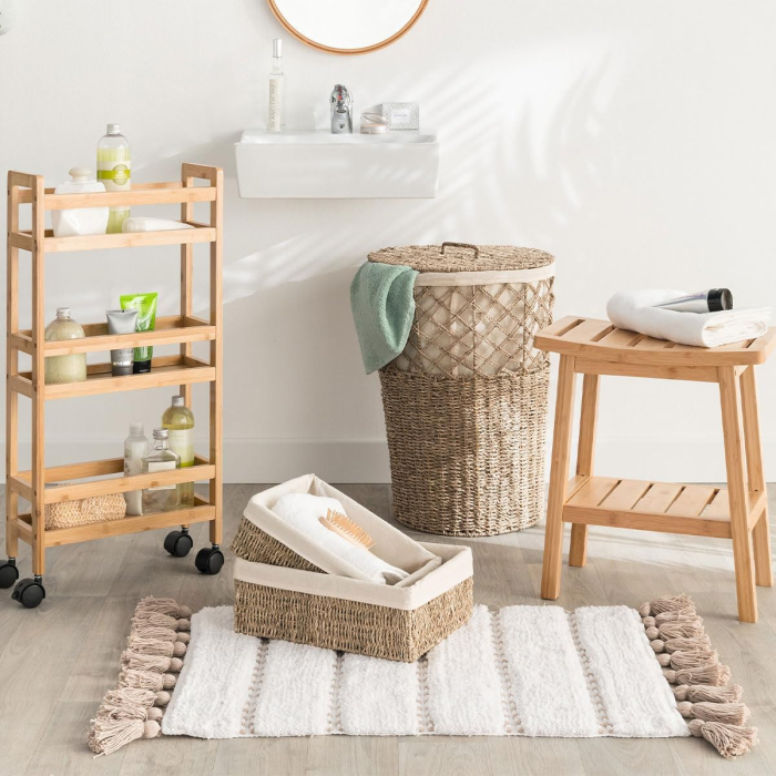 Taburet depozitare 5Five Bambou Natural, bambus, 40x25x46 cm, natur [2]