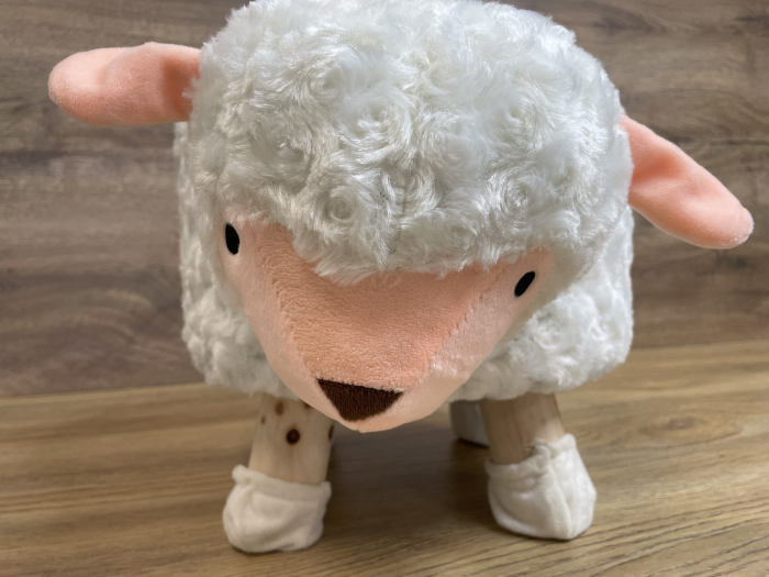 Taburet pentru copii, 28x25cm, maxim 50kg, model oaie [15]