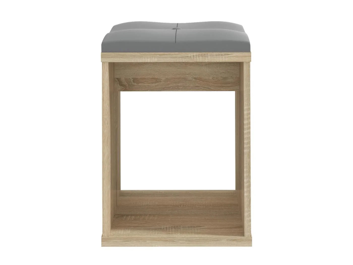 Taburet pentru masuta de toaleta cu sezut confortabil, 30x30x42 cm, stejar [2]